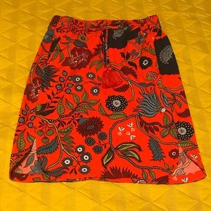 LOFT Floral Skirt NWOT
